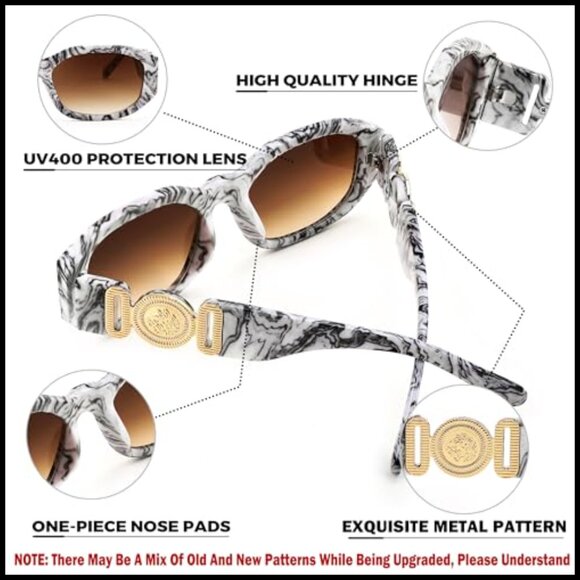 Retro Vintage Sunglasses Small Narrow Square Frame Y2K Trendy Chic main image 6